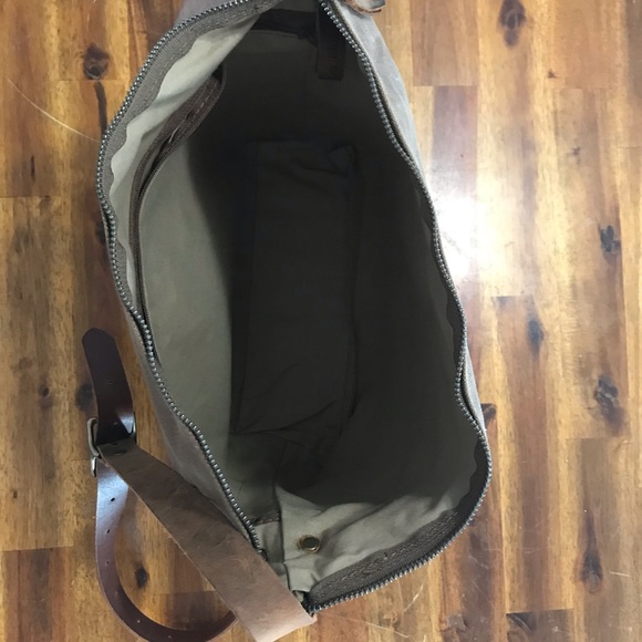 In Blue Waxed Canvas Crossbody - Picture 2 of 4